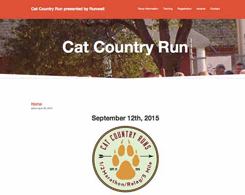 Cat Country Run event site